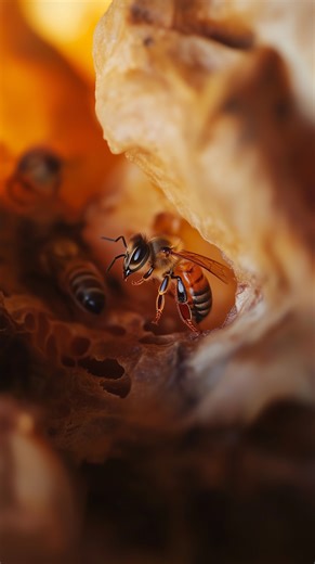 3.5M views · 48K reactions | Life inside a beehive: Scientists have captured amazing footage showing how honeybees live their lives within the hive. | Hashem Al-Ghaili | Facebook