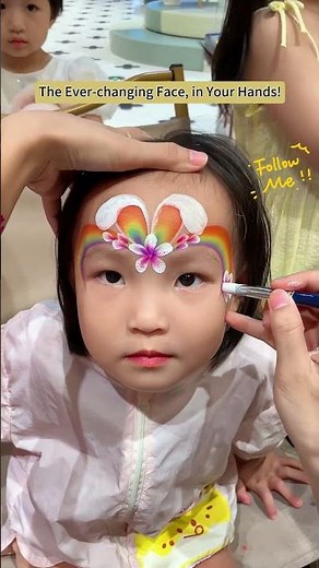 🌸 Beautiful face painting tutorial #art #painting #face painting #face art