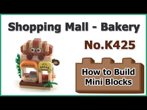How to Build Blocks Shopping Mall Bakery - Mekansm K425 Instructions Specifications
