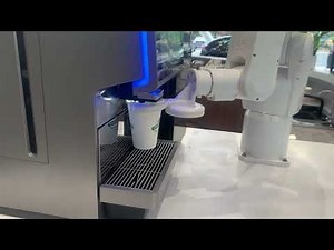 Coffee robot vending machine, self-ordering without human service, automatic operation
