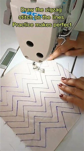 Zigzag Stitch Practice for Beginners | Basic Sewing Practice
