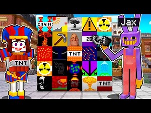 Pomni and Jax MORE SUPER TNT MOD (50+ NEW TNT!) - Minecraft Mod Showcase