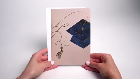 Designer Pop!, Graduation Pop-Up Greeting Card – Graduation Cap Design and 3D Graduation Cap Card for Class of 2024 (1 Card with Envelope)