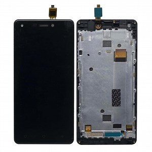 LCD with Touch Screen for Intex Indie 5 - Champagne (display glass combo folder)