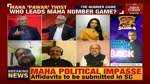 Panelists sing songs which best describe the current political situation in #Maharashtra. DON'T MISS THIS! #MaharashtraPolitics #MahaPoliticalTwist More videos: http://bit.ly/IT_LiveTV | India Today