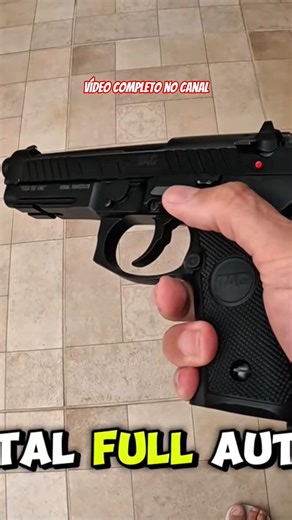 PISTOLA AIR SOFT - FULL METAL - FULL AUTOMATIC - BLOW BACK - REALISMO 😱 #shorts