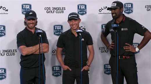 Los Angeles Golf Club's winning press conference at TGL
