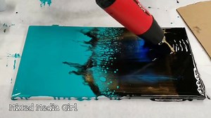 I'm all about swipes right now for some reason, so here's an awesome resin swipe with negative space :) Materials used: Stone Coat Countertops art coat Stone Coat Countertops black and teal base tint Stone Coat Countertops crater lake blue mica powder Just Resin Ultra Marine Violet and Gold resin paste Video on mixing resin: https://youtu.be/PB1YwS0CzVE Now available, purchase Mixed Media Girl merch!!! https://teespring.com/stores/mixed-media-girl DONATE VIA PAYPAL: https://bit.ly/2tzEMxC PURCHA