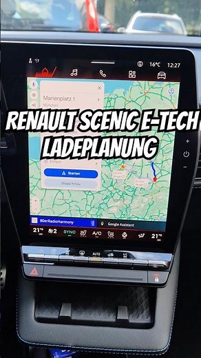 Google Ladeplanung im Renault Scenic E-Tech Long Range #automobile #elektroauto