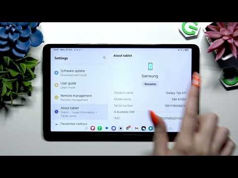 SAMSUNG Galaxy Tab A11+ 5G – How to Change Device Name