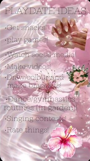 Things to do at a sleepover or play date!!!
