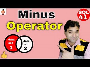 Minus Operator in Oracle sql
