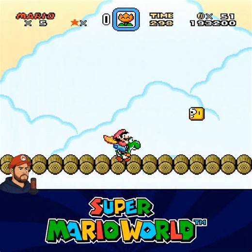 Super Mario World (SNES) Cheese Bridge Area #SuperMarioWorld #SuperNintendo #snes | Diego Espindola