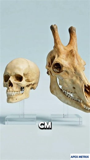 This Is How a Human Skull Compares to 5 Animals #sizecomparison