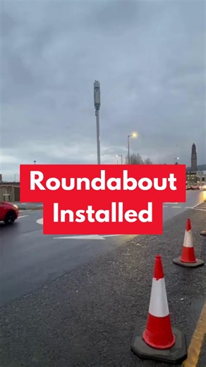 A new roundabout has been installed in Greenock town centre | Greenock Telegraph