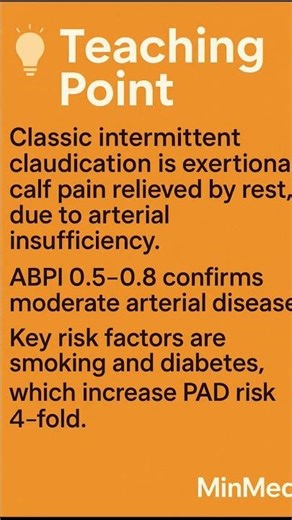 Leg Pain on Walking? Think PAD 🚶‍♂️💥🦵
