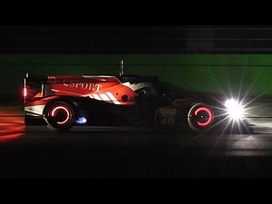 ELMS 2017 Tests at Monza Circuit - Evening/Night Session with Flames & Glowing Brakes