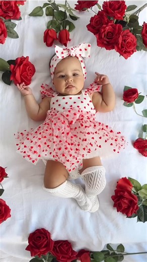 18K views · 1.3K reactions | Amira is too adorable in her Valentina White Heart Romper ❤️✨⁠ ⁠ https://arabellaandrose.com.au/collections/special-occasion-dresses | Arabella And Rose | Facebook