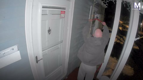 Man trespasses onto neighbor's porch to cut wind chimes