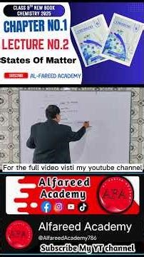 9th Class Chemistry Chapter 1 States of Matter | States Of Matter class 9 new book (part 13)