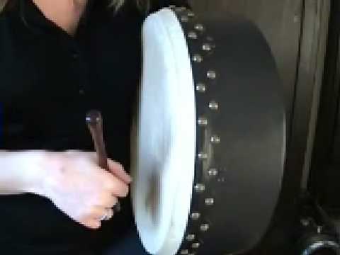 Triplets & Rolls Using Top Of Bodhran Tipper Part 2 (Free Bodhran Lesson)