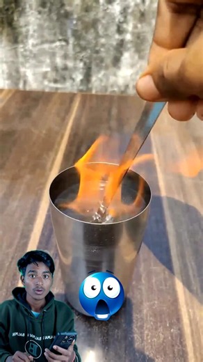 🔥 How Is Fire Burning on Water? 😱 #BurningWater #ScienceExperiment #AmazingFacts