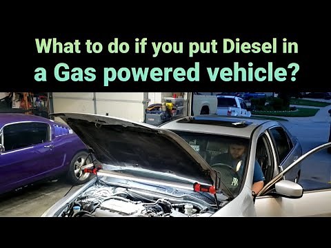 What to do if you put Diesel in a Gas powered vehicle?