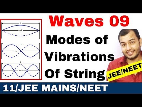 Waves 09 : Standing Waves and Normal Modes of Vibrations of String Fixed at Both Ends JEE MAINS/NEET