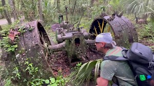 An old John Deere tractor abandoned out here in the woods along the Hillsborough River. The tractor dates back to the mid-1900’s what do you think? | Florida Trailblazer