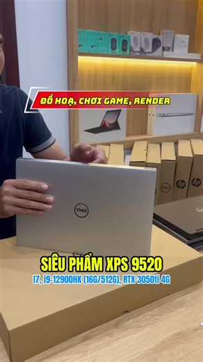 Dell xps 15 9520 i7, i9-12900HK ram 16G ssd 512G vga rời RTX 3050Ti 4G.#laptopnhatviet #xuhuongtiktok2026 #bigsale #laptop #dell