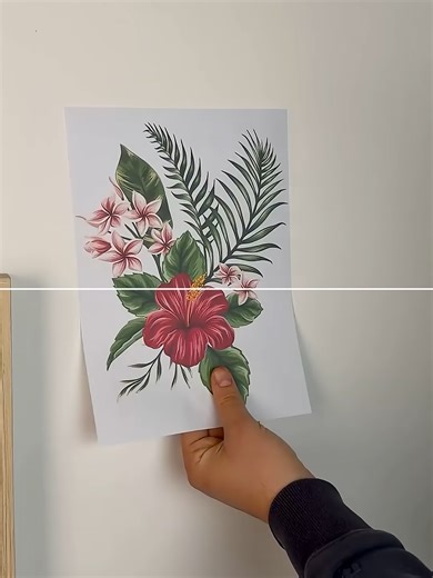 Picture hanging wall hack simple picture hanging#tip