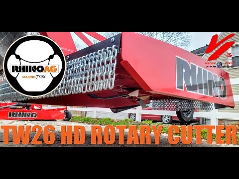 RhinoAG TW26 Heavy Duty Rotary Cutter (Brush Mower) 2" Cut Capacity