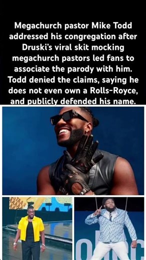 Pastor responds to viral parody#MikeTodd #Druski #Megachurch #ViralSkit #ChurchTalk