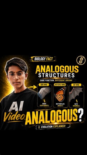 What is ANALOGOUS ? #youtubeshorts #trendingshorts #trendingshorts #sciencefacts #biology