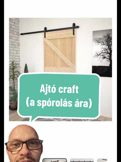 Ajtó craft (a spórolás ára) DIY ötlet és tanulság