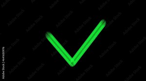 Green check mark icon animation Stock Video