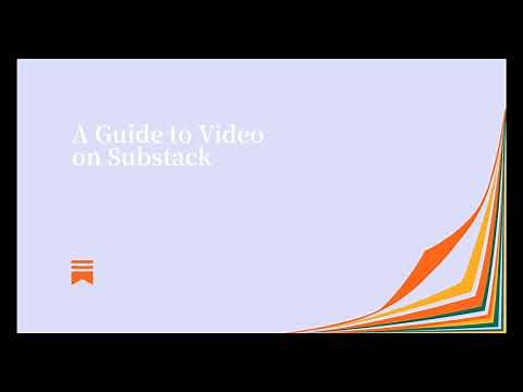 How to publish videos on Substack