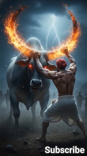 Kisan Titan: The Bull King | Epic Superpowered Farmer Story | Animated Short #shorts #ai #kisan