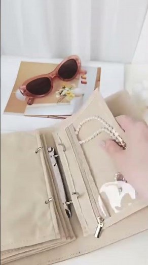 Travel Jewelry Organizer Book