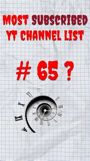 Most Subscribed YouTube Channel | Rank 61 to 65 #shorts #viral #youtubeshorts #subscribe