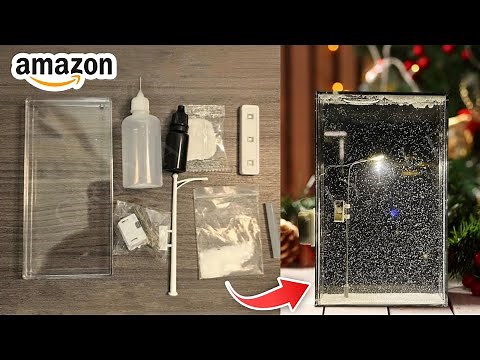 How to make Snowfall Lamp | Snow Lamp Street Light LED Night Lamp Full Tutorial