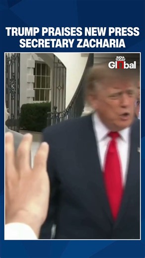Trump Praises New Press Secretary Katie Zacharia: ‘She Likes All of You, Actually’