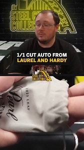 "Another fine mess you've gotten me into!" We pulled a cut auto from one of the greatest slapstick comedy duos in history, Laurel and Hardy! #LaruelandHardy #TheHobby #Autographs #TradingCards #GroupBreaks | Steel City Collectibles