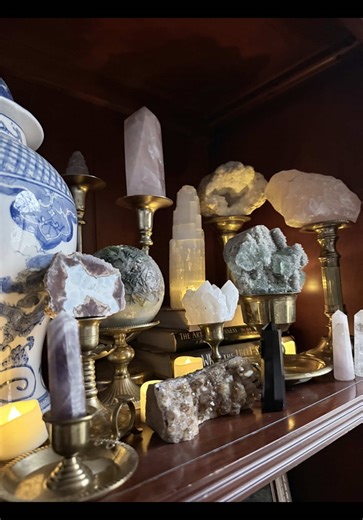 Creative Ways to Display Crystals Using Brass Decor