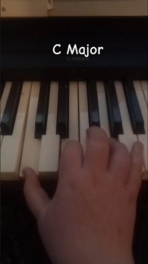 C Major Tutorial #piano #pianochords #pianobeginner