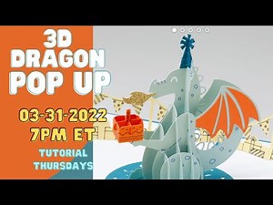 3D DRAGON POP UP CARD ASSEMBLY