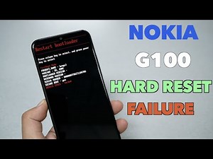 Nokia G100 Hard Reset, I failed !