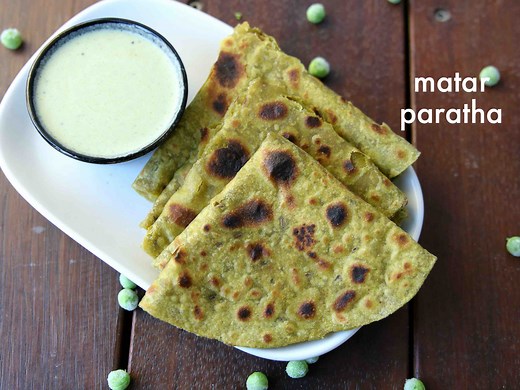 matar paratha recipe | matar ka paratha | green peas paratha