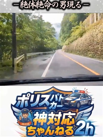 【ドラレコ】山道で前の車の様子が…！？まさかの緊急事態に腹筋崩壊不可避の結末 #ドラレコ #ハプニング #腹痛