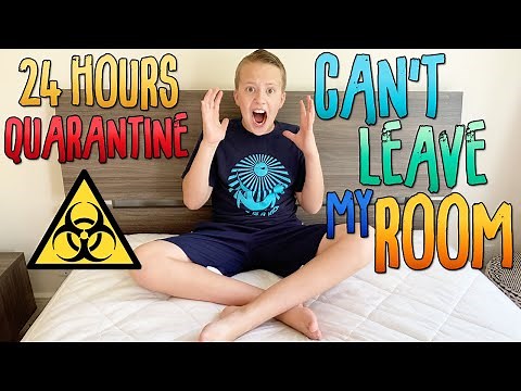 24 Hours Quarantined in My Room Challenge!